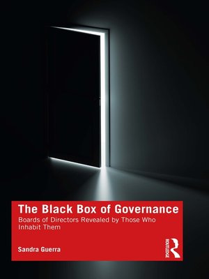 cover image of The Black Box of Governance